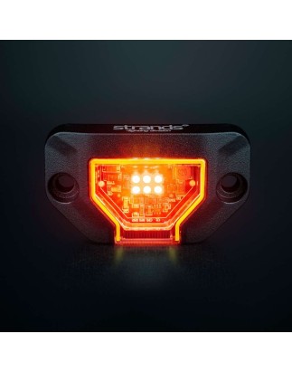 Work light - Strands - Unity Rock Light - 2.9" - 7.4cm - Flat + Slanted - Red - Work / Scene