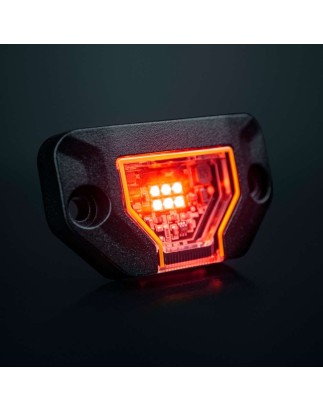 Work light - Strands - Unity Rock Light - 2.9" - 7.4cm - Flat + Slanted - Red - Work / Scene
