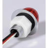 Invändig belysning - Omnius - Mini Melon - Chroom - 1.6" - 4cm - Röd - 12V-24V -