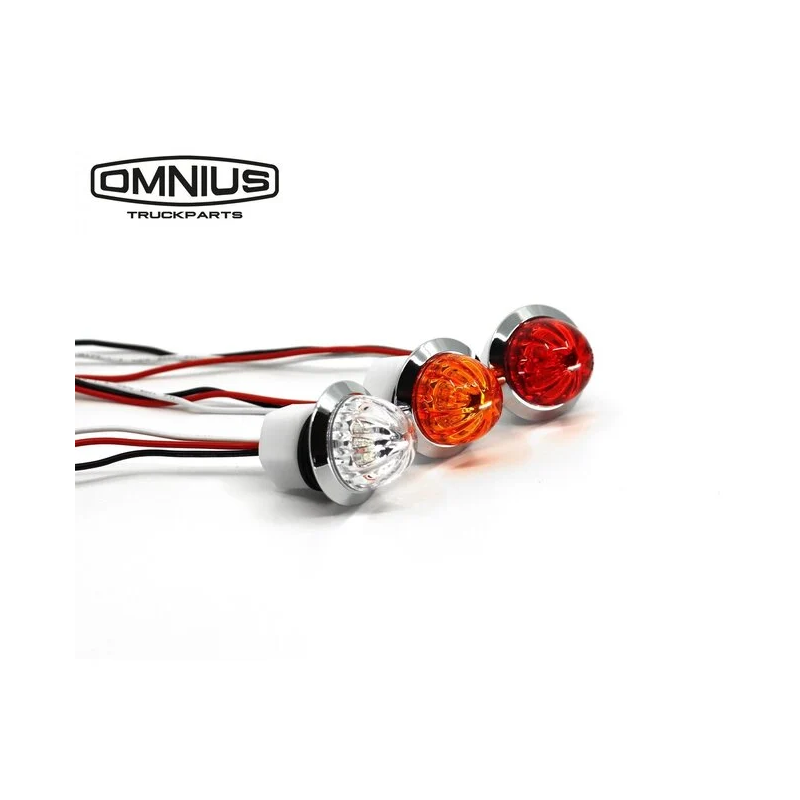 Invändig belysning - Omnius - Mini Melon - Chroom - 1.6" - 4cm - Bärnsten - 12V-24V - Invändig belysning - Omnius - Mini Melon - Chroom - 1.6" - 4cm - Bärnsten - 12V-24V -