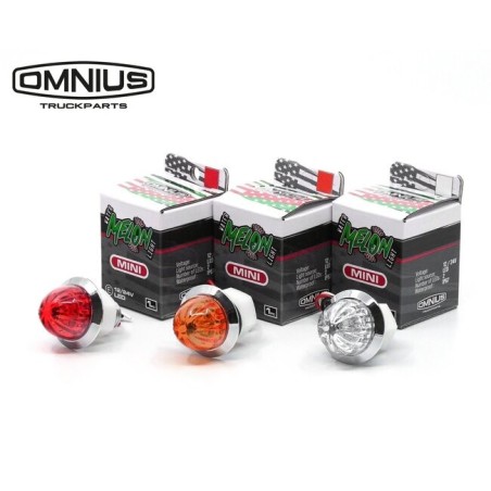 Interior lighting - Omnius - Mini Melon - Chroom - 1.6" - 4cm - Pink - 12V-24V