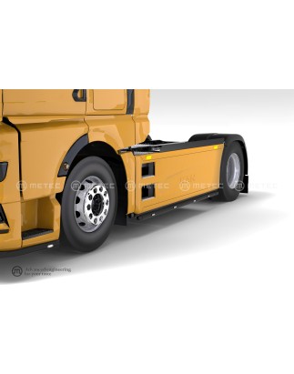 Seitenschutzbügel - Metec - Brace-it - LED - Schwarz - Satz - MAN - TGX - AEROpaket - WB 3600 - 2020+