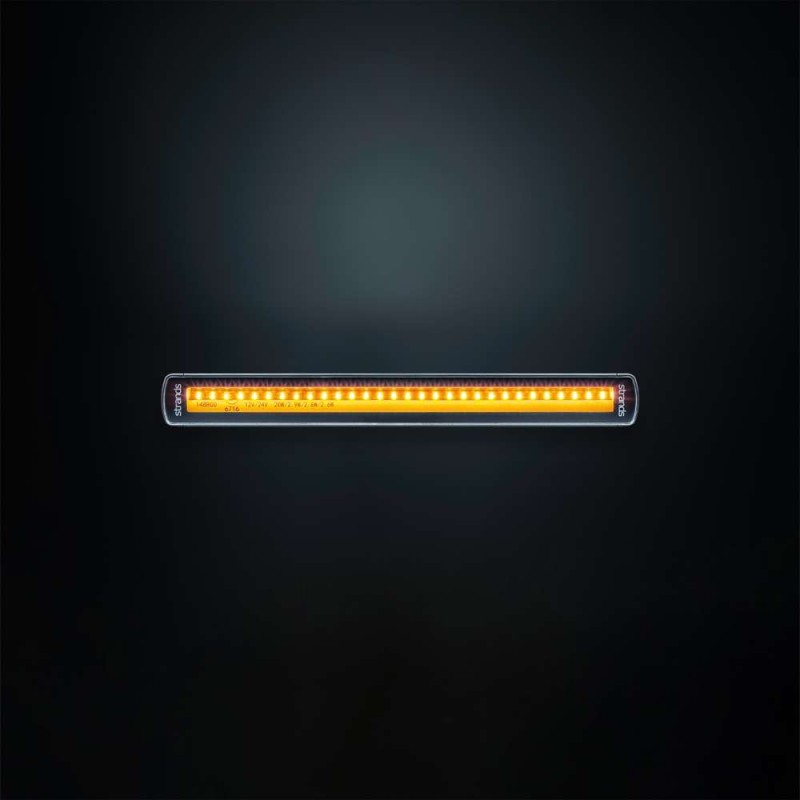 LED Warning lightbar - Strands - Siberia Low Rider - 10 - 10.8" - 27.5cm - Clear - Position light White/Red/Amber - 4 flash patterns - Amber - 12V-30V LED Warning lightbar - Strands - Siberia Low Rider - 10 - 10.8" - 27.5cm - Clear - Position light White/Red/Amber - 4 flash patterns - Amber - 12V-30V