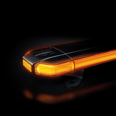 LED-Lichtwarnbalken - Strands - Cruise Light 1200 - 48.4" - 122.9cm - Klar - 13 Blitzmuster - Amber - R65-2 - 12V-30V