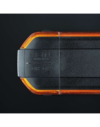 LED-Lichtwarnbalken - Strands - Cruise Light 1200 - 48.4" - 122.9cm - Klar - 13 Blitzmuster - Amber - R65-2 - 12V-30V