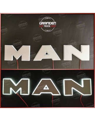 Logo-Beleuchtung - Grafiden Style - Höhe 5.5cm - Weiß/Amber/Rot/Grün/Blau - 12V-24V - MAN - TGE - 2017+