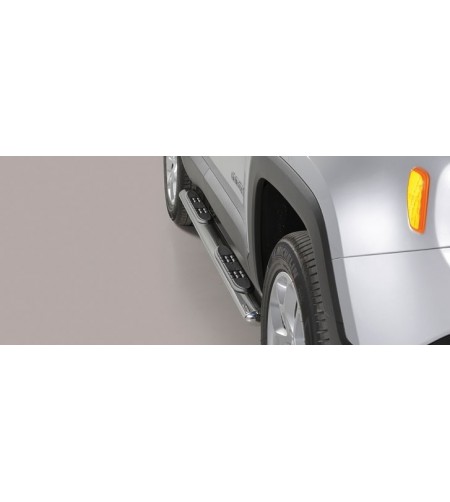 Renegade Trailhawk 14- Oval grand Pedana (Oval Side Bars with steps) Inox - GPO/376/IX - Sidebar / Sidestep - Verstralershop