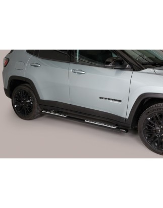 Seitenschutzbügel - Misutonida - Design - Oval - Schwarz matt - Satz - Jeep - Compass - 2022+