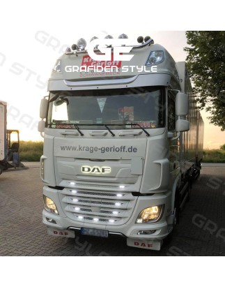 Logo lighting - Grafiden Style - Height 11cm - White/Amber/Red/Green/Blue - 12V-24V - DAF - XD/XF/XG/XG+ - 2021+