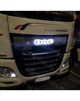 Logo lighting - Grafiden Style - Height 9cm - White/Amber/Red/Green/Blue - 12V-24V - DAF