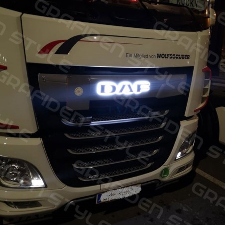 Logo lighting - Grafiden Style - Height 9cm - White/Amber/Red/Green/Blue - 12V-24V - DAF