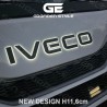 Logo-Beleuchtung - Grafiden Style - Höhe 8.5cm - Weiß/Amber/Rot/Grün/Blau - 12V-24V - Iveco - Daily -