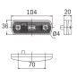 Begrenzungsleuchte - SIM - 3157 - 4.1" - 10.4cm - Klar - Xenon Weiß - 12V-24V