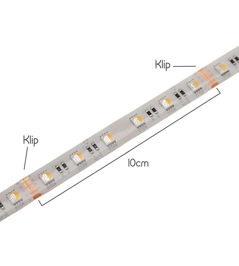 Ledstrip - Matronics - Indoor RGBW - 196.9" - 500cm - Self-adhesive - White/Yellow/Red/Blue - 24V Ledstrip - Matronics - Indoor RGBW - 196.9" - 500cm - Self-adhesive - White/Yellow/Red/Blue - 24V