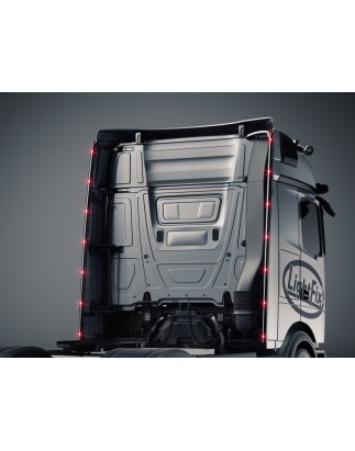 Inox Parts - Lightfix - Cab-Liner - LED - Black - Mercedes - Actros - L - Streamspace - 2025+