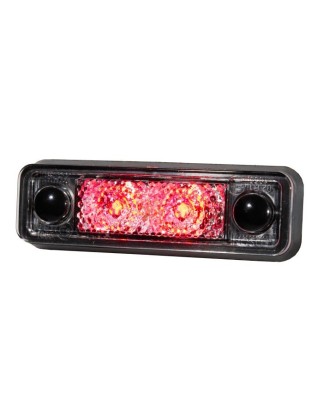 Markeringslicht - Ledson - Astral - 3.1" - 7.9cm - Helder - Rood - 12V-24V