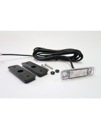 Markeringsljus - Ledson - Astral - 3.1" - 7.9cm - Klar - Röd - 12V-24V
