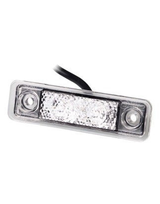 Markeringsljus - Ledson - Astral - 3.1" - 7.9cm - Klar - Röd - 12V-24V