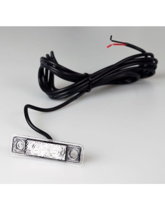 Markeringsljus - Ledson - Astral - 3.1" - 7.9cm - Klar - Röd - 12V-24V