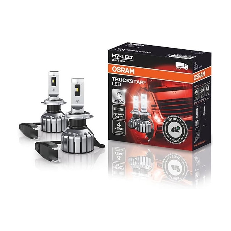 LED lamp - OSRAM - Truckstar LED - H7 - Xenon Weiß - 6000K - 24V - 16W - Satz LED lamp - OSRAM - Truckstar LED - H7 - Xenon Weiß - 6000K - 24V - 16W - Satz