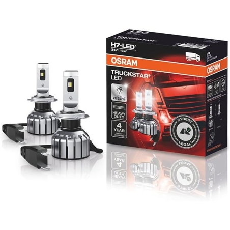 LED lamp - OSRAM - Truckstar LED - H7 - Xenon Weiß - 6000K - 24V - 16W - Satz