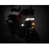 Dagrijverlichting - Denali - T3 Switchback Signaalverlichting - 2.9" - 7.4cm - Plug and Play Upgradekit - Wit/Amber - 12V - Set - Harley Davidson - Pan America - 1250 - 2021+
