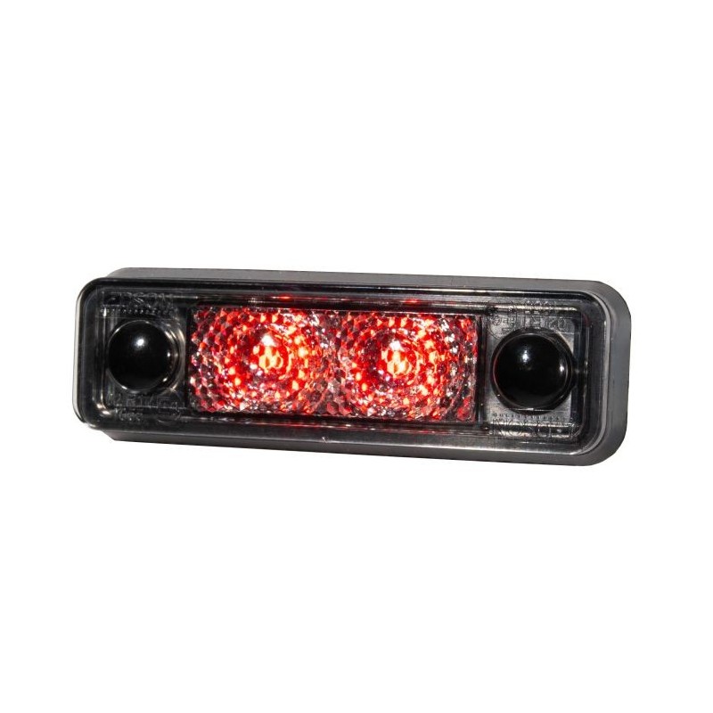 Marker Light - Ledson - Astral - 3.1" - 7.9cm - Smoke - Red - 12V-24V Marker Light - Ledson - Astral - 3.1" - 7.9cm - Smoke - Red - 12V-24V