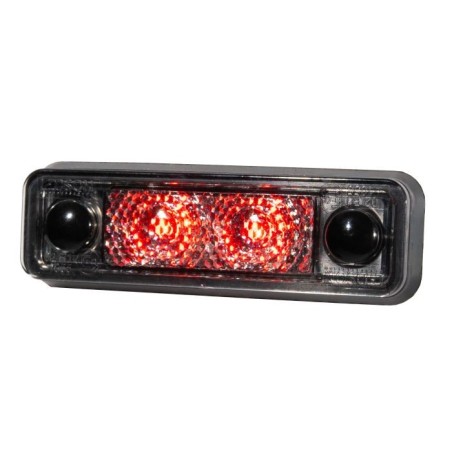 Marker Light - Ledson - Astral - 3.1" - 7.9cm - Smoke - Red - 12V-24V