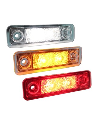 Markeringsljus - Ledson - Astral - 3.1" - 7.9cm - Smoke - Röd - 12V-24V