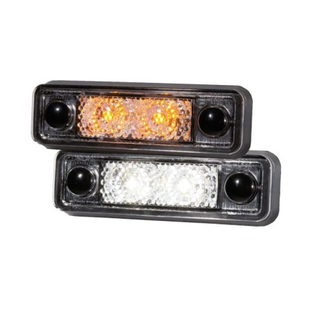 Markeringslicht - Ledson - Astral - 3.1" - 7.9cm - Helder - Wit/Amber - 24V
