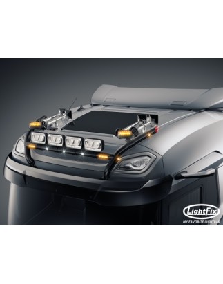 Roof bar - Lightfix - Sky-light H-Type - Prewired - Black - DAF - XD/XF/XG - Sleeper High Cab - 2021+