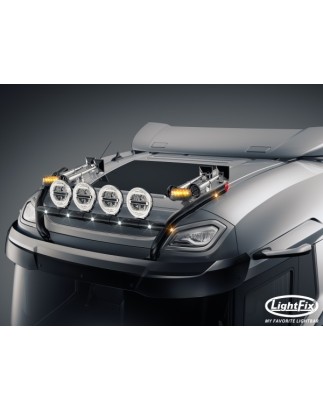Roof bar - Lightfix - Sky-light H-Type - Prewired - Black - DAF - XD/XF/XG - Sleeper High Cab - 2021+