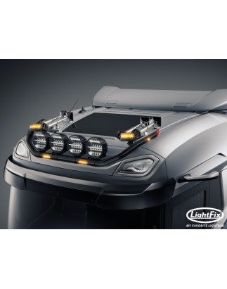 Roof bar - Lightfix - Sky-light Classic - Prewired - Black - DAF - XD/XF/XG - Sleeper High Cab - 2021+