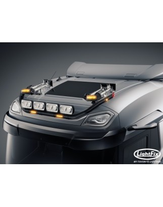 Roof bar - Lightfix - Sky-light Classic - Prewired - Black - DAF - XD/XF/XG - Sleeper High Cab - 2021+