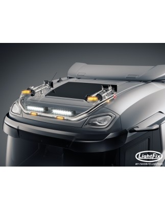 Takbåge - Lightfix - Sky-light Classic - Förkablad - Högblankt rostfritt stål - DAF - XD/XF/XG - Sleeper High Cab - 2021+