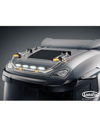 Dachbügel - Lightfix - Sky-light Classic - Vorverkabelt - Hochglänzender Edelstahl - DAF - XD/XF/XG - Sleeper High Cab - 2021+