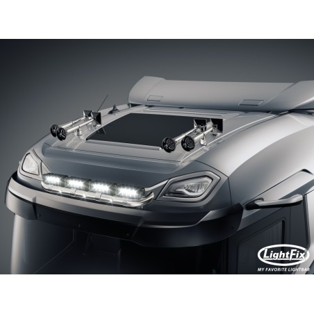 Takbåge - Lightfix - Sky-light Slim - Förkablad - Högblankt rostfritt stål - DAF - XD/XF/XG - Sleeper High Cab - 2021+