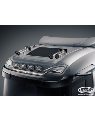 Dachbügel - Lightfix - Sky-light Slim - Vorverkabelt - Hochglänzender Edelstahl - DAF - XD/XF/XG - Sleeper High Cab - 2021+