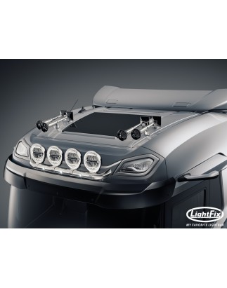 Roof bar - Lightfix - Sky-light Slim - Prewired - High gloss stainless steel - DAF - XD/XF/XG - Sleeper High Cab - 2021+