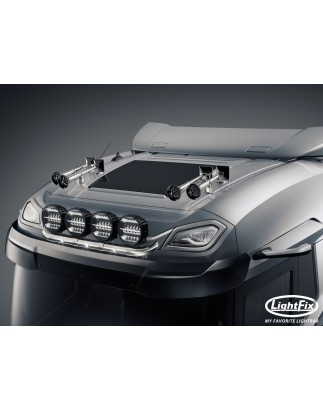 Dakbeugel - Lightfix - Sky-light Slim - Voorbekabeld - Hoogglans RVS - DAF - XD/XF/XG - Sleeper High Cab - 2021+