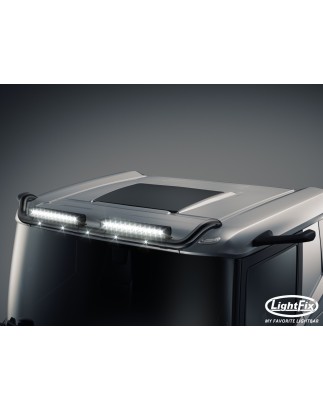 Roof bar - Lightfix - Sky-light - Prewired - Black - Vehicle without a sun visor - DAF - XD/XF/XG - Low Cab - 2021+