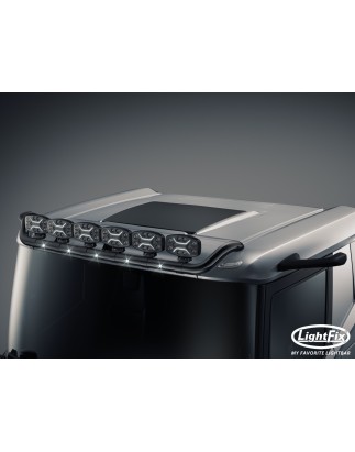 Dakbeugel - Lightfix - Sky-light - Voorbekabeld - Zwart - Voertuig zonder zonneklep - DAF - XD/XF/XG - Lage Cabine - 2021+