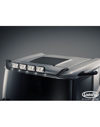 Takbåge - Lightfix - Sky-light - Förkablad - Svart - Fordonsmodell utan solskydd - DAF - XD/XF/XG - Låg hytt - 2021+