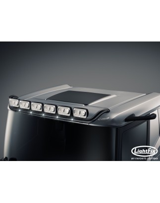 Dakbeugel - Lightfix - Sky-light - Voorbekabeld - Zwart - Voertuig zonder zonneklep - DAF - XD/XF/XG - Lage Cabine - 2021+