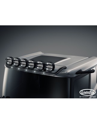 Takbåge - Lightfix - Sky-light - Förkablad - Svart - Fordonsmodell utan solskydd - DAF - XD/XF/XG - Låg hytt - 2021+