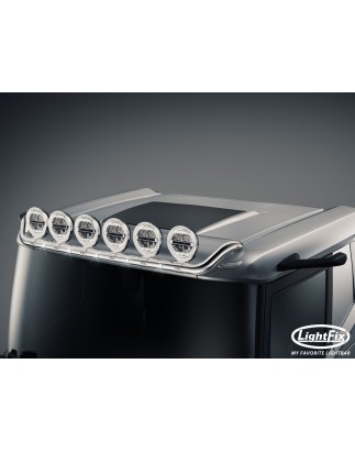 Dakbeugel - Lightfix - Sky-light - Voorbekabeld - Hoogglans RVS - Voertuig zonder zonneklep - DAF - XD/XF/XG - Lage Cabine - 2021+