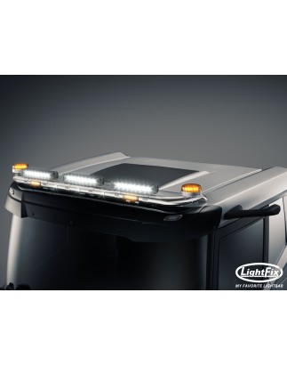 Takbåge - Lightfix - Sky-light - Förkablad - Högblankt rostfritt stål - DAF - XD/XF/XG - Låg hytt - 2021+