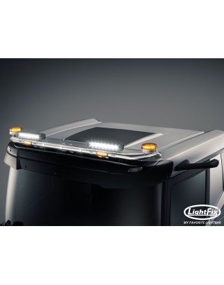 Dakbeugel - Lightfix - Sky-light - Voorbekabeld - Hoogglans RVS - DAF - XD/XF/XG - Lage Cabine - 2021+