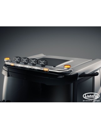 Dachbügel - Lightfix - Sky-light - Vorverkabelt - Hochglänzender Edelstahl - DAF - XD/XF/XG - Niedrige Kabine - 2021+