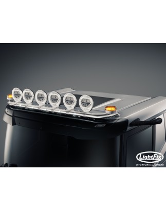 Dachbügel - Lightfix - Sky-light - Vorverkabelt - Hochglänzender Edelstahl - DAF - XD/XF/XG - Niedrige Kabine - 2021+